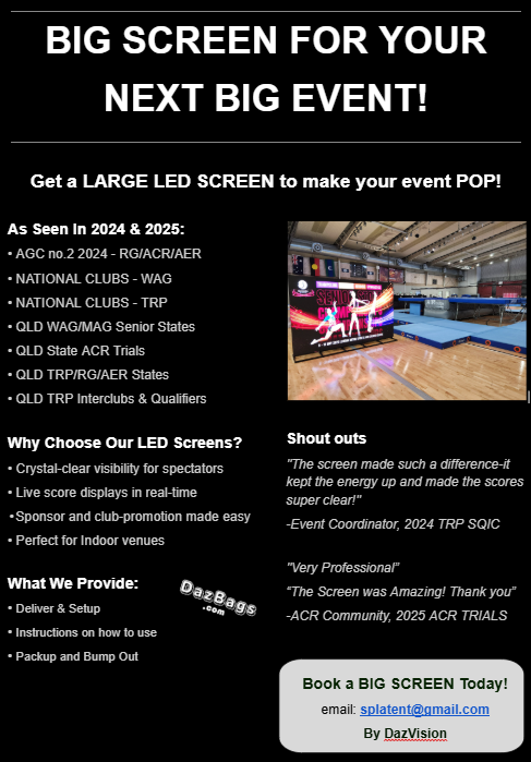 DazBags big screen promotional flyer